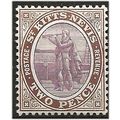 St Kitts-Nevis 1906 SG15 2d Dull Purple & Brown...