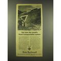 1944 Erie Railroad Ad - World's Finest Transportation