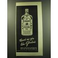 1949 Gordon's Distilled London Dry Gin Ad