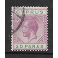 CYPRUS 1921 KG5 30 PARAS SG87 87 SG