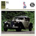 Collectors Club card. Classic Cars. S.S. 1