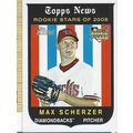 2008 TOPPS HERITAGE MAX SHERZER ROOKIE #519