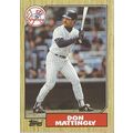 1987 TOPPS DON MATTINGLY #500