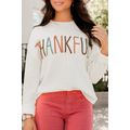 White Thankful Ivory Embroidered Sweater