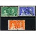 St Helena KGVI 1937 Coronation USED SG 128-130 ...
