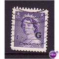 CANADA OFFICIALS 1953 SGO199 4c VIOLET FINE USED