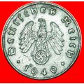 SWASTIKA: GERMANY ★ 10 PFENNIG 1940J! LOW START...