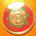 Claridge $5. Casino Chip - Hi Ho - Atlantic Cit...