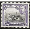 Cyprus 1938 SG153 3/4pi Black & Violet Mounted ...