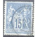 France 1876 - SG279 - 15c blue - Peace & Commer...