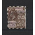 BritishGuiana.SG275 4c Brown and Bright Purple....