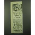 1921 Baker's Cocoa Ad - Demands of the Children
