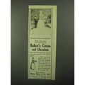 1921 Baker's Cocoa and Chocolate Ad - Flattery
