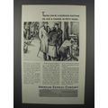 1931 American Express Travelers Cheques Ad - Pl...