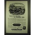 1943 Goodyear Synthetic Tires Ad - Report From Front