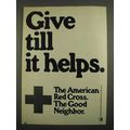 1974 American Red Cross Ad - Give Till it Helps