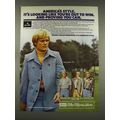 1976 Sears Johnny Miller Menswear Ad - America's Style