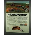 1978 Massey-Ferguson 725 & 925 Haytender Ad