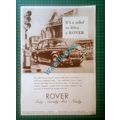 X844) Rover Car Advert - 1955 Clip