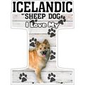 I Love My Icelandic Sheep Dog Fridge Magnet