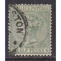 Jamaica 1883 - 97 QV 1/2d Yellow Green MM SG 16...