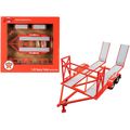 Tandem Car Trailer with Tire Rack Orange "Texac...