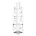 Ornate 4-Tier Metal Corner Bakers Rack Kitchen ...