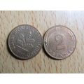 1992g 2 Pfennig Germany Coin