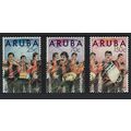 Aruba New Year Dande Musicians 3v 1989 MNH SG#7...