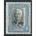 Johore 1940 SG130 8c Black & Pale Blue Unmounte...