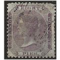 India 1862 SG52 8p Purple/White Fine Used . ..