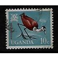UGANDA 1965 BIRDS 10c AFRICA JACANA SG 114 FINE...