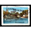 Australia 2003 River Boat 50c Used P&S Stamp Oscar