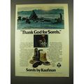 1975 Kaufman Sorels Boots Ad - Thank God For
