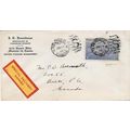 Canada Special Delivery Express Combo 1947 #CE3...