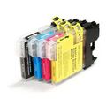 Brother LC61BK-C-M-Y Compatible Ink Cartridge C...