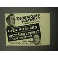 1957 Visit to a Small Planet Play Ad - Gloriously Funny