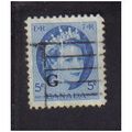 1954 canada queen elizabeth11 "g" 5c f/u sg0200