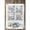 CENTRAL AFRICA 2016 SHEET MNH POLAR BEARS WILDL...