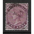 INDIA 1882 SG 89 1A PLUM FINE USED