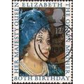 GB, Queen Mother 80th birthday, blue 1980, 12p, #4