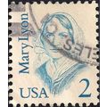USA, PEOPLE, Mary Lyon, blue 1987, 2c, #3