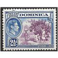 Dominica 1942 SG103a 2 1/2d Purple & Bright Ult...