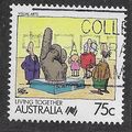 AUS 1988 75c 'LIVING TOGETHER - VISUAL ARTS' FI...