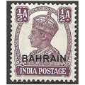 Bahrain 1942 SG39 1/2a Purple Mounted Mint . .. .