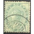 India stamps 1882 - SG 84 - QV ½a green used 10