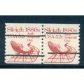 1900a 5.2c Sleigh Fine MNH Dry Gum Gap Pair Pre...