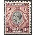 KUT 1935 SG110 1c Black & Red-Brown Mounted Min...