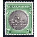 Bahamas 1931 Sg132b 3s Brownish Black & Myrtle-...