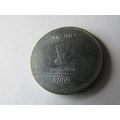 2009 INDIA ONE RUPEE - COIN - 2 FREE POST. AO